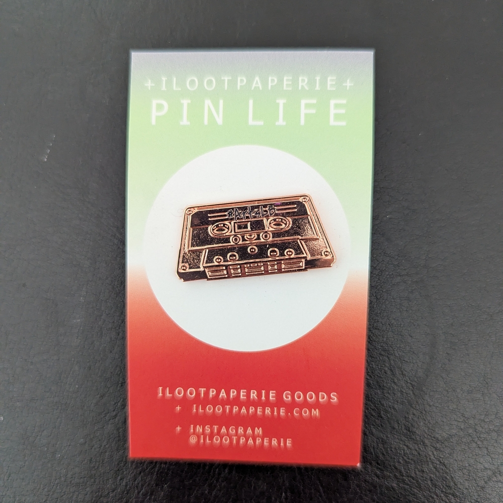 ILootPaperie Cassette Pin